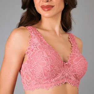 Sosten Bralette Encaje Flor Flores Mujer 13500-273